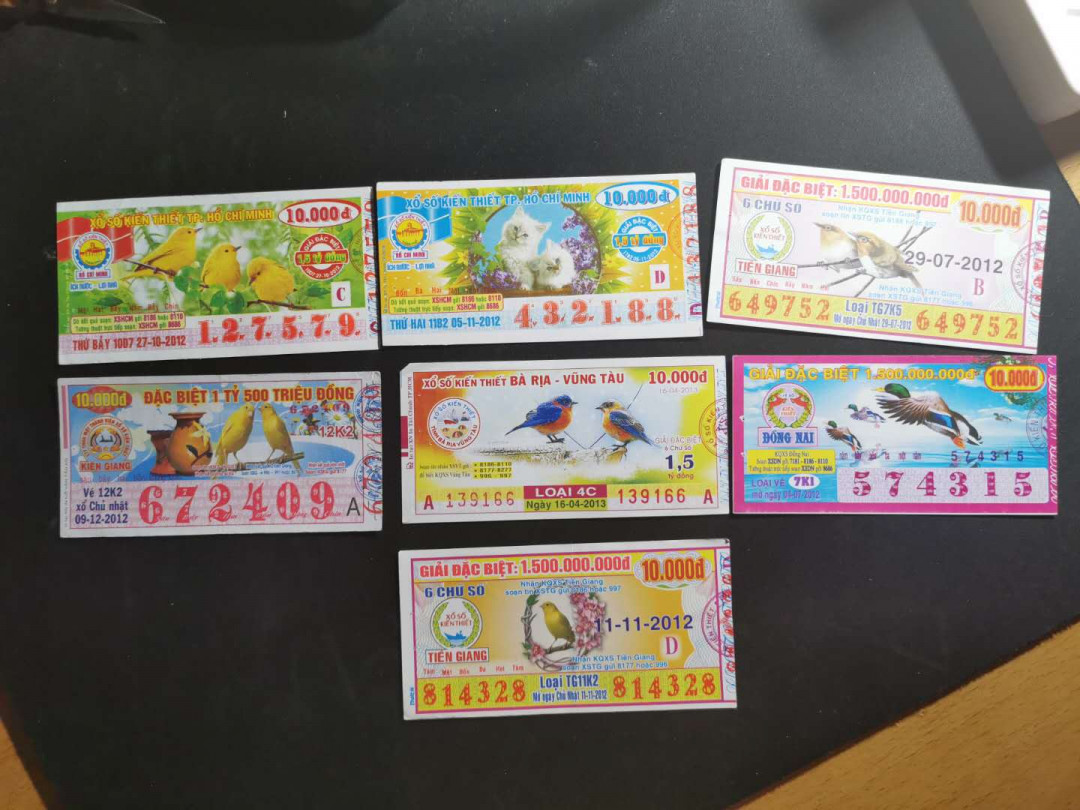 【鲸贝乐淘】千字文·第“学优登仕，摄职从政”号拍卖 【越南、老挝🇱🇦 彩票】作废旧彩票50张