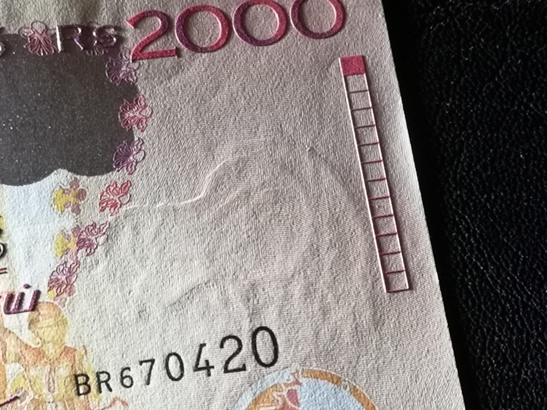 《外钞收藏家》第八十一期拍卖 毛里求斯1999年20  全新unc 色彩漂亮 凹版印刷精美