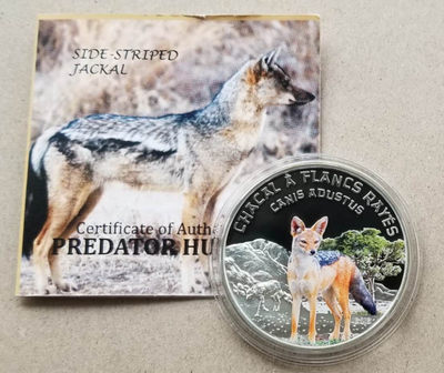 【随心拍&Getcoins】现代钱币拍卖第五十九期 尼日尔2012年郊狼彩色银币