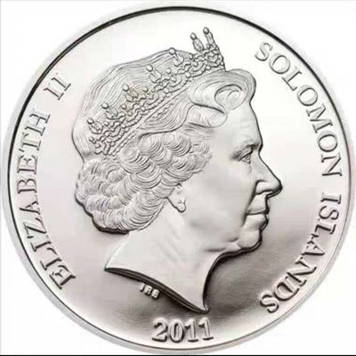 【随心拍&Getcoins】现代钱币拍卖第五十九期 所罗门2011年美人鱼儒艮彩色银币  
