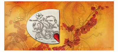 【随心拍&Getcoins】现代钱币拍卖第五十九期 库克2020年爱的种子柔情似水水晶镶嵌银币