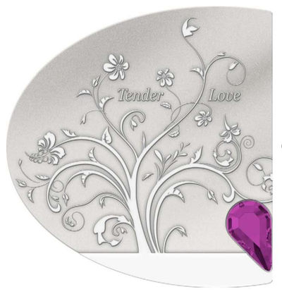 【随心拍&Getcoins】现代钱币拍卖第五十九期 库克2020年爱的种子柔情似水水晶镶嵌银币