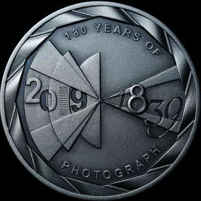 【随心拍&Getcoins】现代钱币拍卖第五十九期 帕劳2019年照相术180年纪念银币
