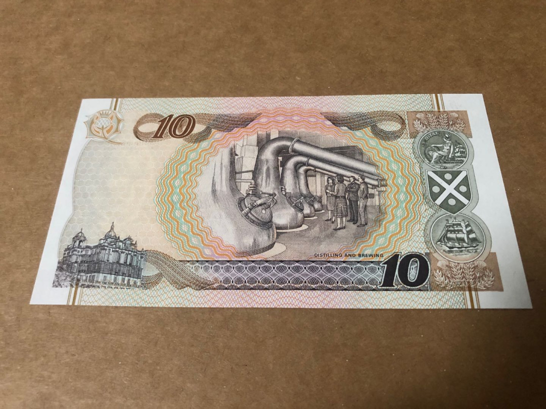 【收藏联盟】第155期拍卖——日本的释迦摩尼（共45拍） 【AA首发冠千位小号】苏格兰1995年10镑 纪念钞 全新UNC 苏格兰银行成立300周年