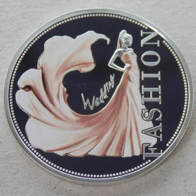 【随心拍&Getcoins】现代钱币拍卖第五十九期 纽埃2013年华彩时尚“婚纱”彩色银币，