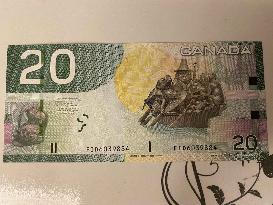 【收藏联盟】第155期拍卖——日本的释迦摩尼（共45拍） 加拿大 2009年20元 全新UNC 女王纸币