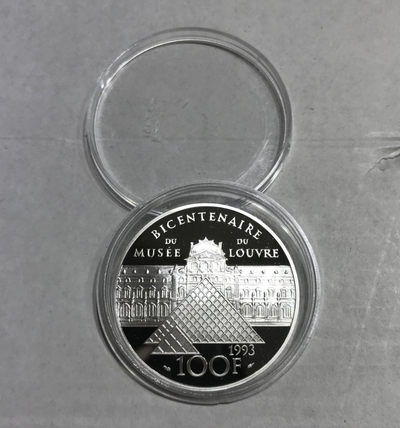 【随心拍&Getcoins】现代钱币拍卖第五十九期 法国1993年100法郎精制纪念大银币卢浮宫馆藏系列断臂维纳斯