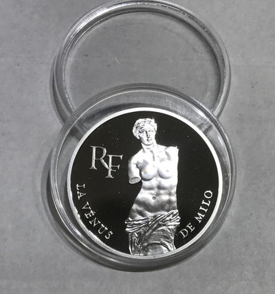 【随心拍&Getcoins】现代钱币拍卖第五十九期 法国1993年100法郎精制纪念大银币卢浮宫馆藏系列断臂维纳斯