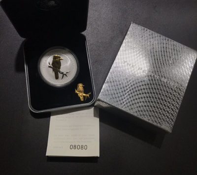 【随心拍&Getcoins】现代钱币拍卖第五十九期 澳大利亚2005年澳洲动物翠鸟1盎司银币