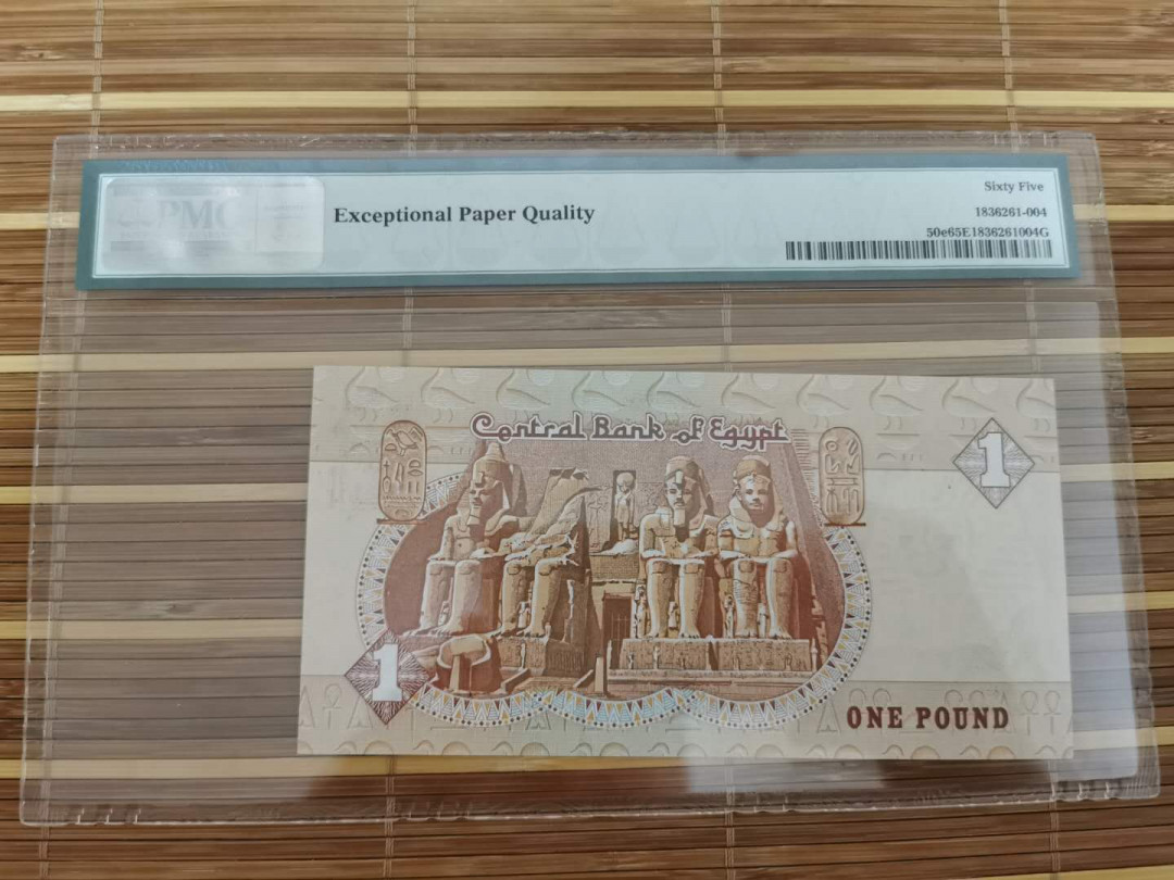 【鲸贝乐淘】千字文·第“乐殊贵贱，礼别尊卑”号拍卖 【埃及🇪🇬 】1993年1磅，65e