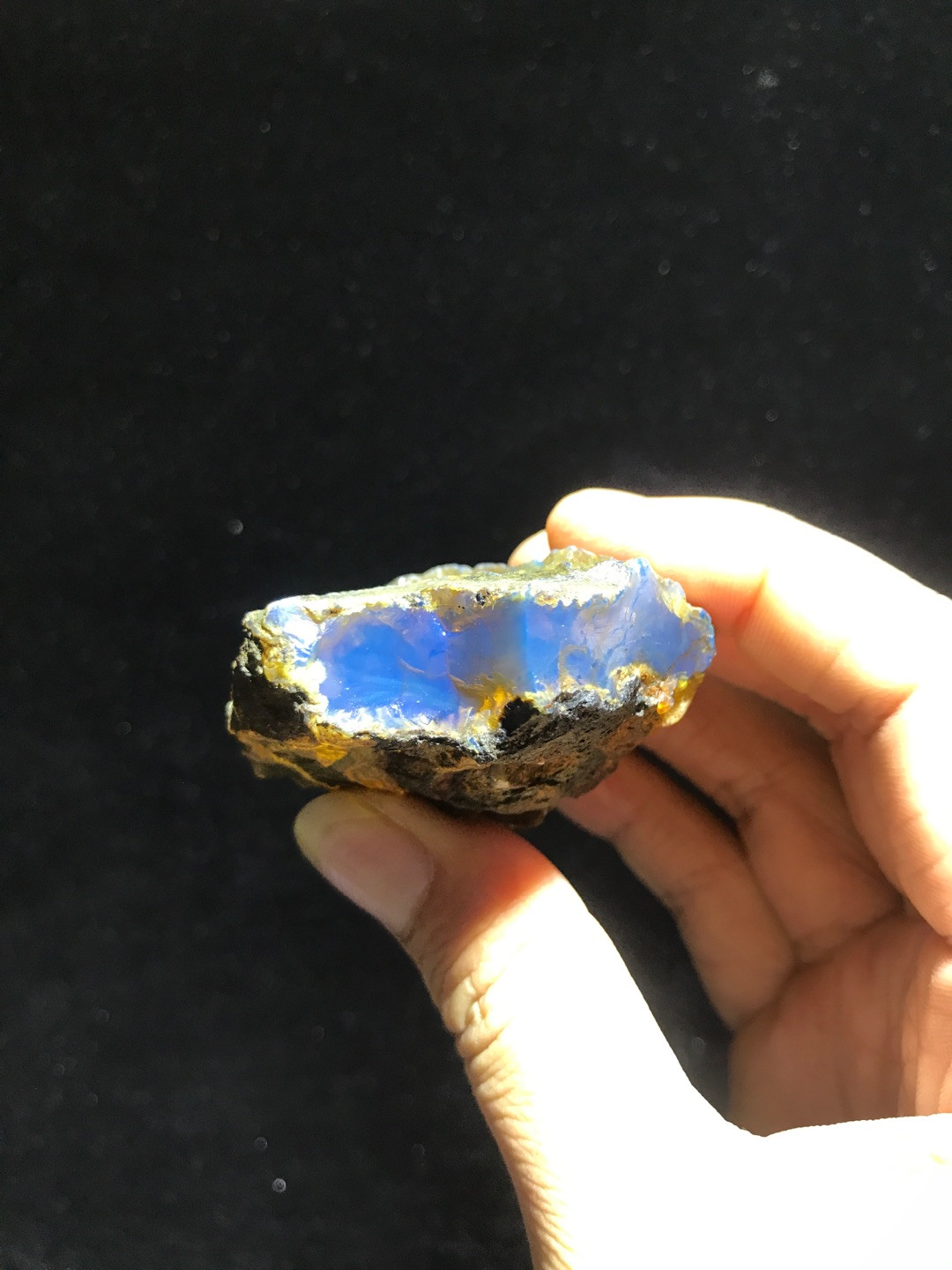 多米尼加蓝珀专场 多米尼加蓝珀原石ABB级（44克）