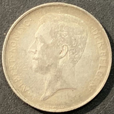 紫瑗钱币—微拍第90期  - 比利时 1913年 阿尔贝托国王 1法郎 5克 0.835银