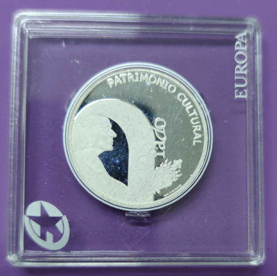 燕姐换藏第三十三拍 2008年葡萄牙国宝民族乐器发朵2.5欧元精制银币