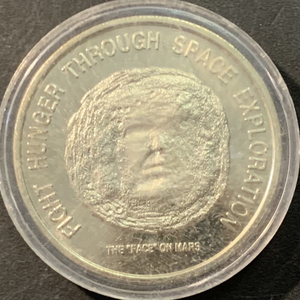 紫瑗钱币—微拍第90期  利比里亚 1996年 火星脸 50元 克朗型 镍币