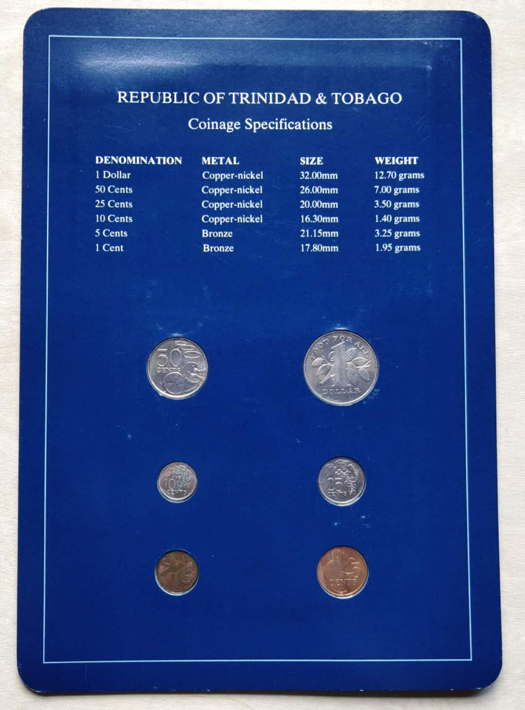 ★币不可少★第125期微拍★快递包邮 特立尼达和多巴哥 硬币 弗兰克林。