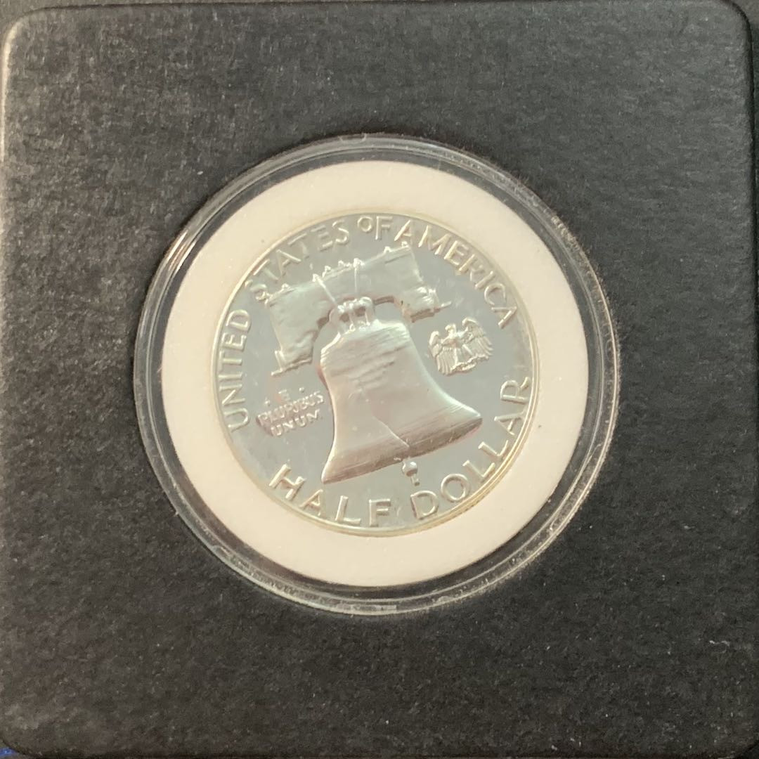 紫瑗钱币—微拍第90期  美国 1962年 富兰克林 50美分 半美元 12.5克 0.9银 精制