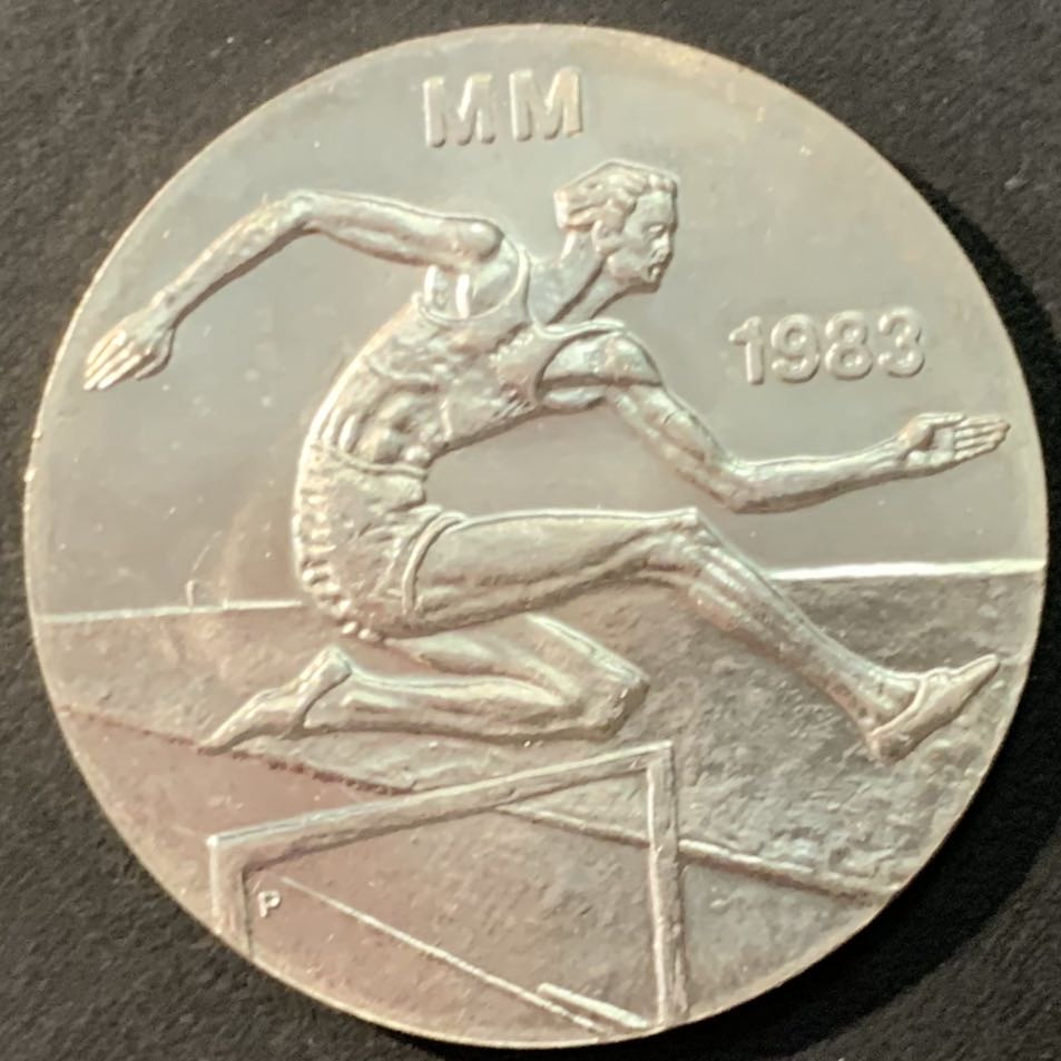 紫瑗钱币—微拍第90期  芬兰 1983年 世界田径锦标赛 50马克 22克 0.5银 UNC