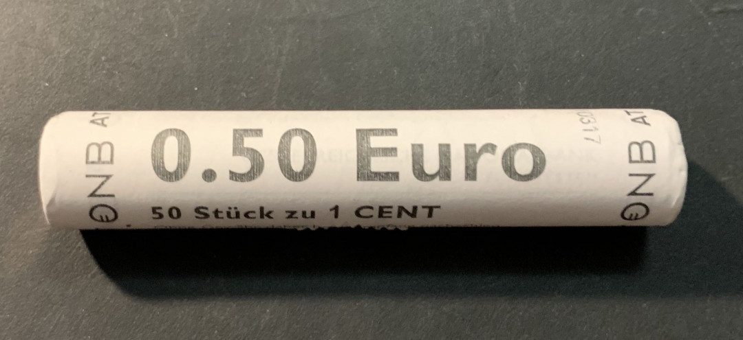 紫瑗钱币—微拍第90期  奥地利 2017年 欧元 1分 整卷50枚