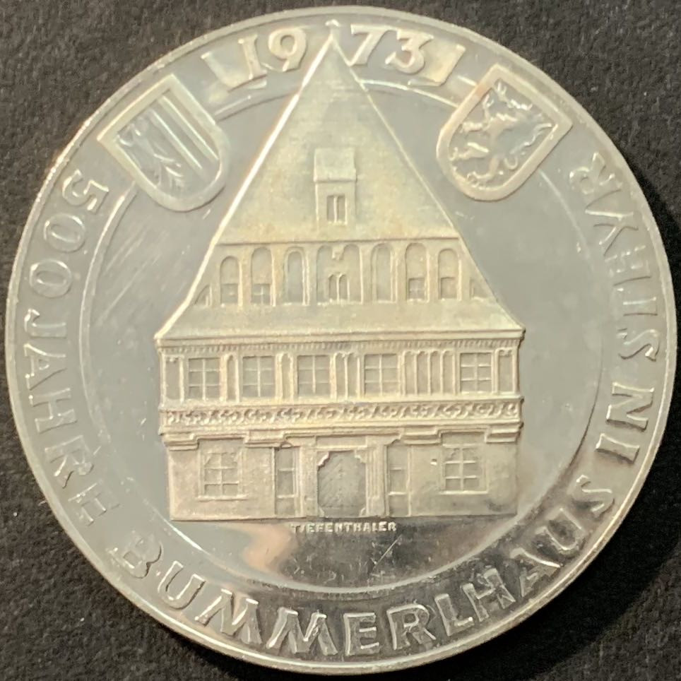 紫瑗钱币—微拍第90期  奥地利 1973年 布默尔之家500周年 50先令 20克 0.9银 精制