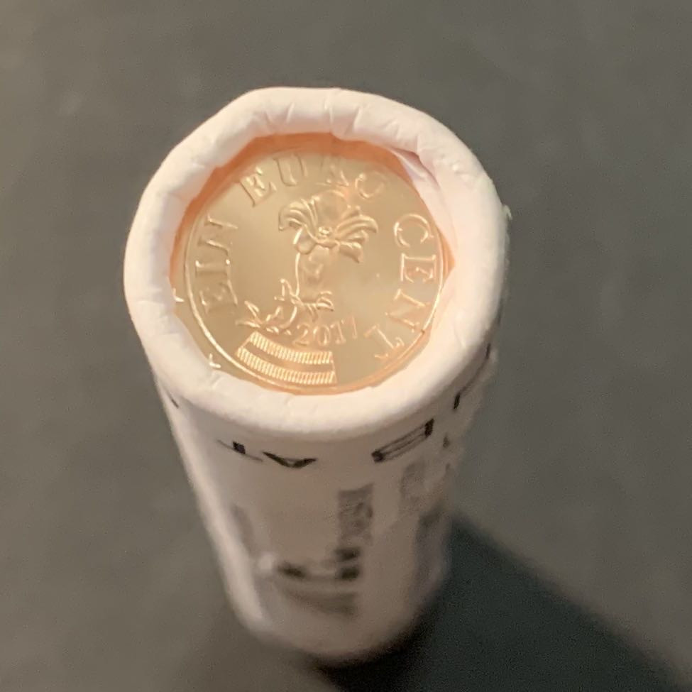 紫瑗钱币—微拍第90期  奥地利 2017年 欧元 1分 整卷50枚