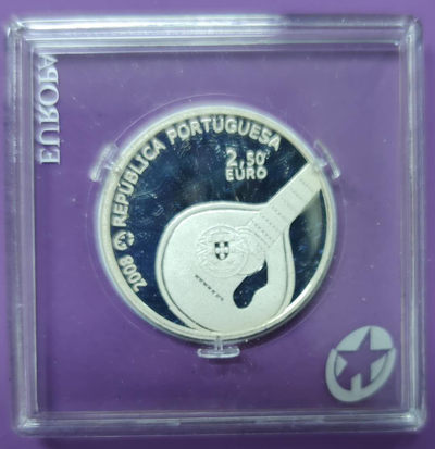 燕姐换藏第三十三拍 2008年葡萄牙国宝民族乐器发朵2.5欧元精制银币