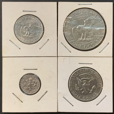 紫瑗钱币—微拍第90期  - 美国 流通硬币 4枚一组
