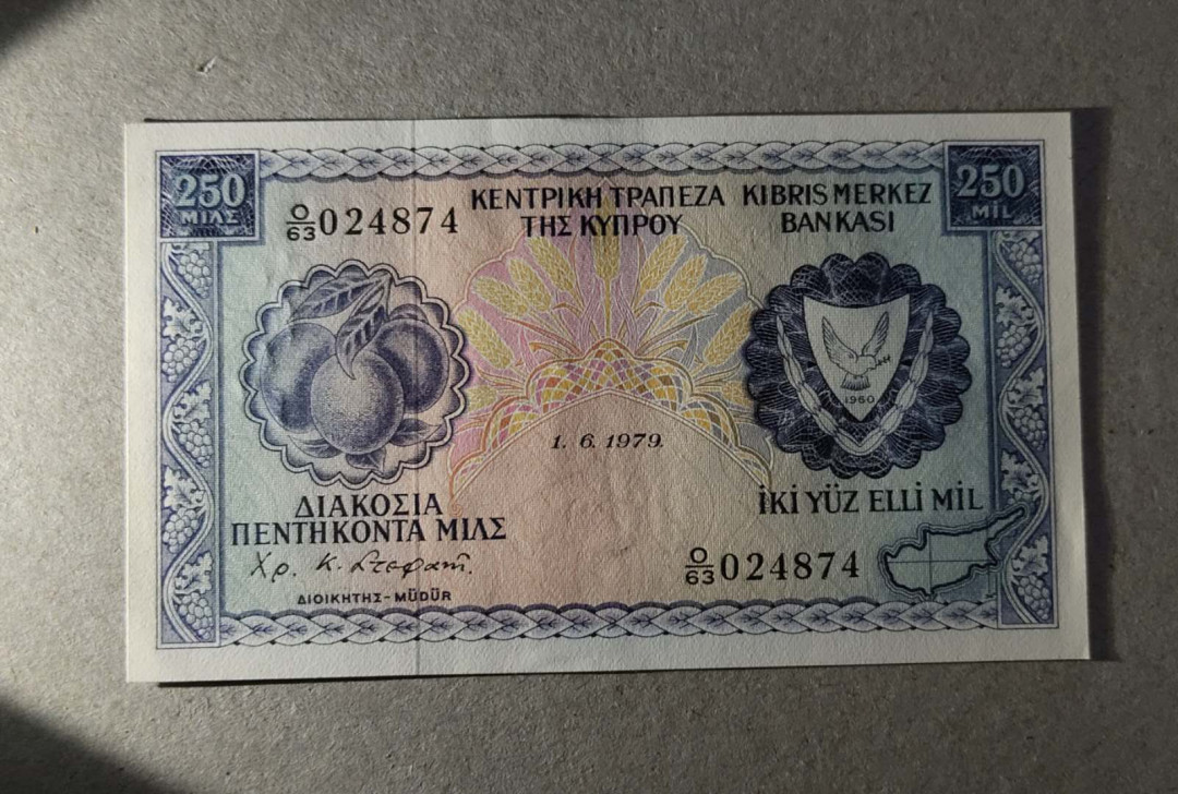 ★币不可少★第125期微拍★快递包邮 塞浦路斯1979年 全新