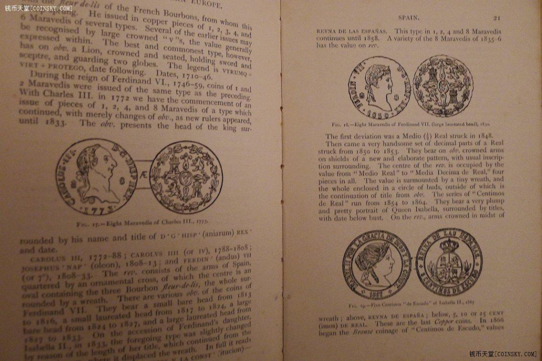世界钱币章牌书籍专场拍卖第89期 《欧洲硬币目录》（1892年出的，距今一百多年的古董书）