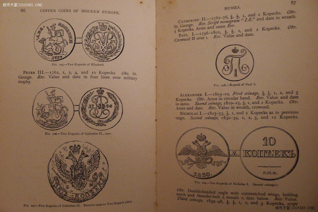 世界钱币章牌书籍专场拍卖第89期 《欧洲硬币目录》（1892年出的，距今一百多年的古董书）