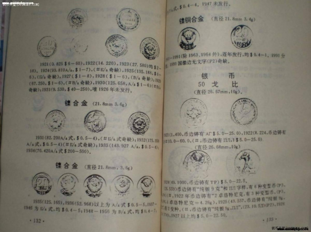 世界钱币章牌书籍拍卖专场第5期 《俄罗斯与苏联硬币》（1版1印 1000册)