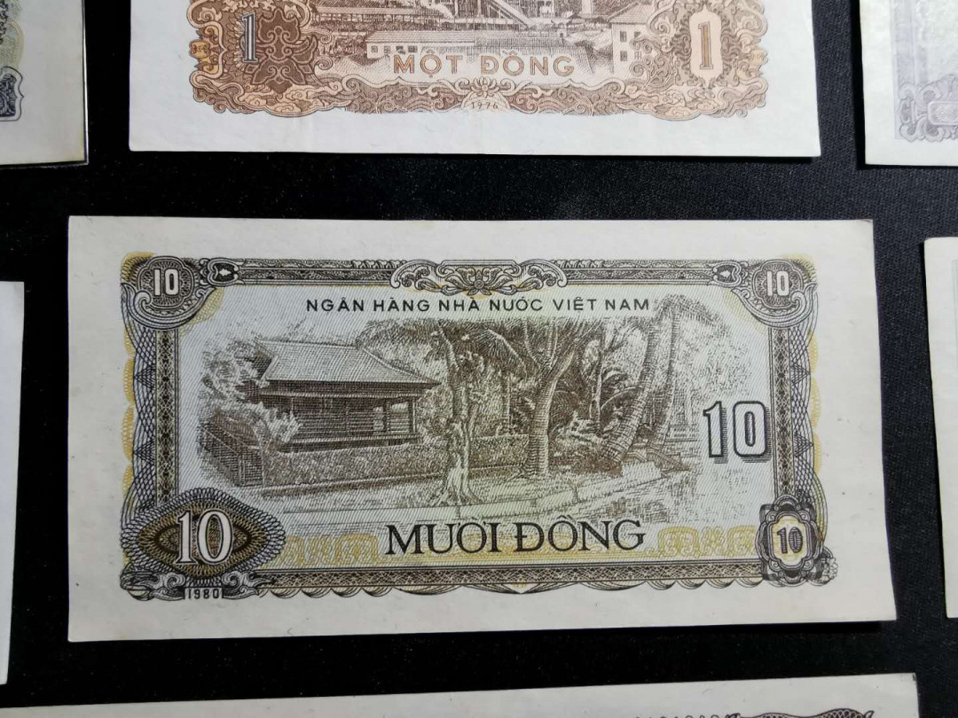 【鲸贝乐淘】千字文·第“上和下睦，夫唱妇随”号拍卖 【越南🇻🇳 】1976，1985早期社会主义7张，小面值，流通好品－AUNC 