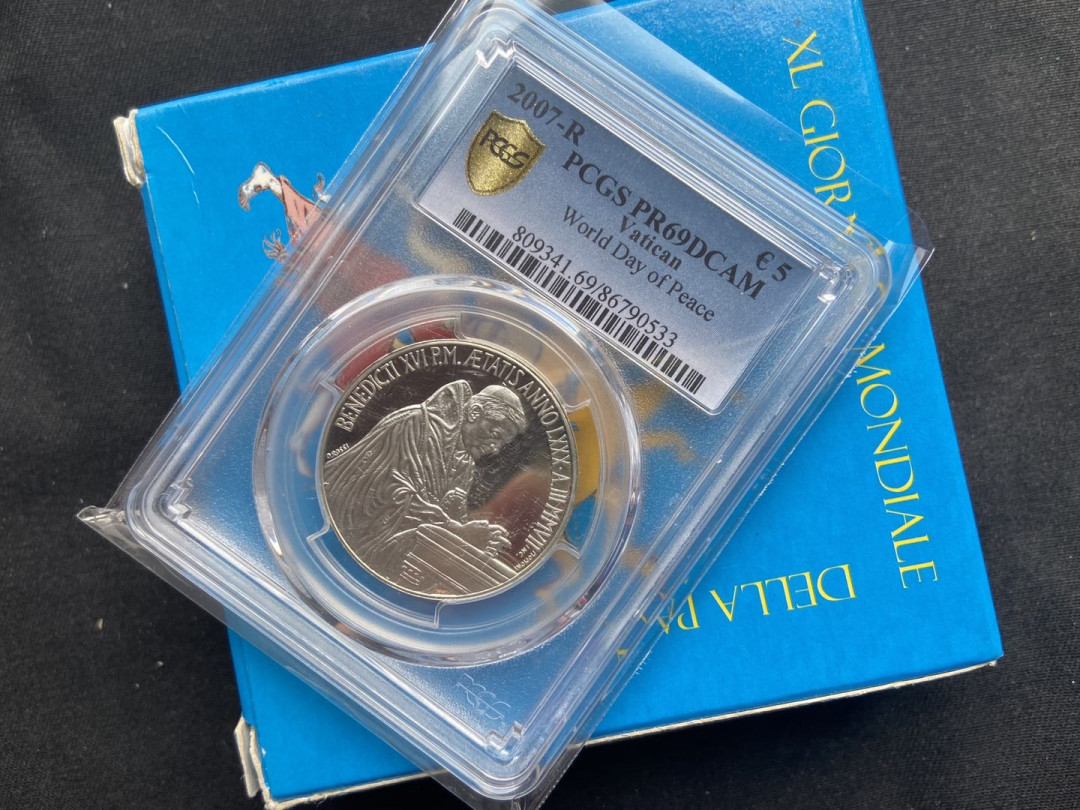 【随心拍&Getcoins】现代钱币拍卖第六十一期 【梵蒂冈】2007世界和平日银币