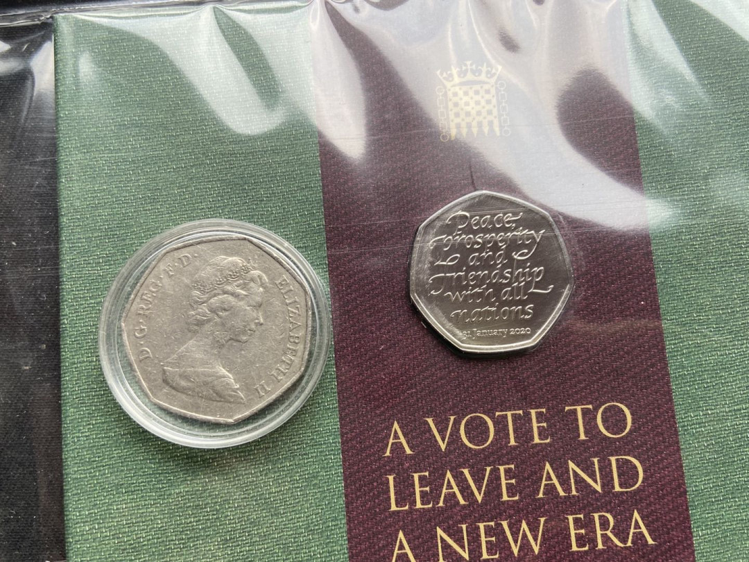 【随心拍&Getcoins】现代钱币拍卖第六十一期 【英国】入欧脱欧纪念币