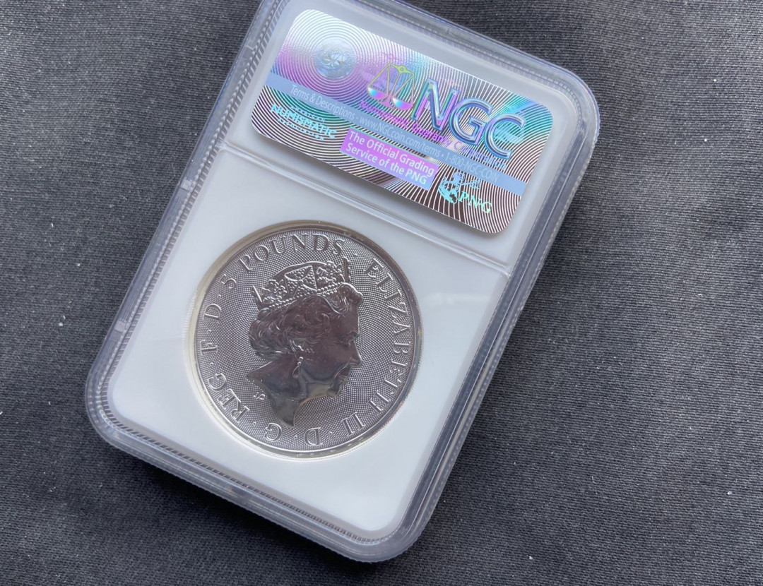 【币观天下】第116期钱币拍卖 【英国】英国女王的神兽独角兽【2oz】银币