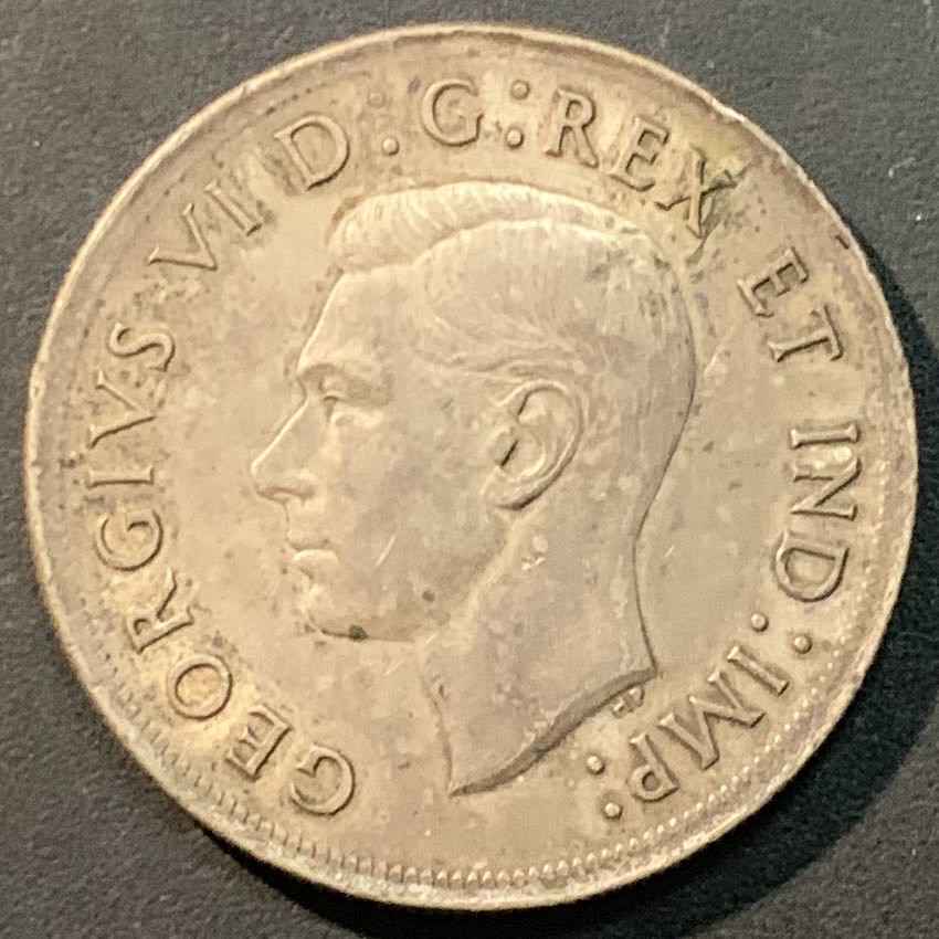 紫瑗钱币——微拍第104期 加拿大 1939年  乔治六世 议会百年 1元 23.5克 0.8银 AU