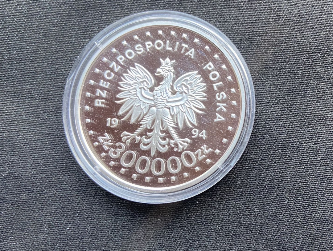 【币观天下】第116期钱币拍卖 【波兰】波兰1994年华沙起义50周年300000兹罗提精制银币