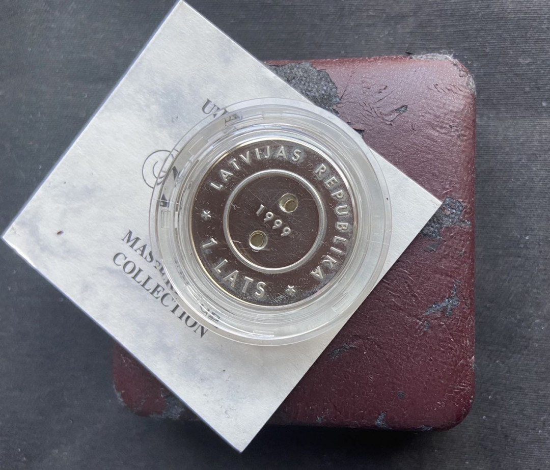 【币观天下】第116期钱币拍卖 【拉脱维亚】拉脱维亚千禧年纪念币