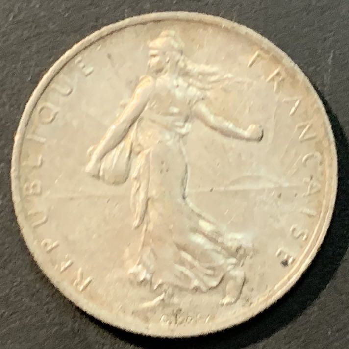 紫瑗钱币——微拍第104期 法国 1916年 播种女神 2法郎 10克 0.835银 