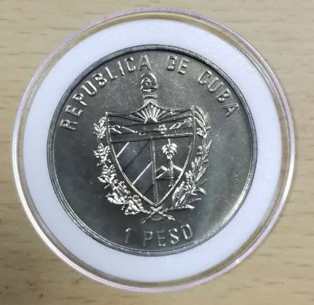 北京马甸外币专卖拍卖第十七期，非贵金属专场，陆续上新欢迎关注 2002年古巴伟人系列之毛泽东纪念镍币，品相如图