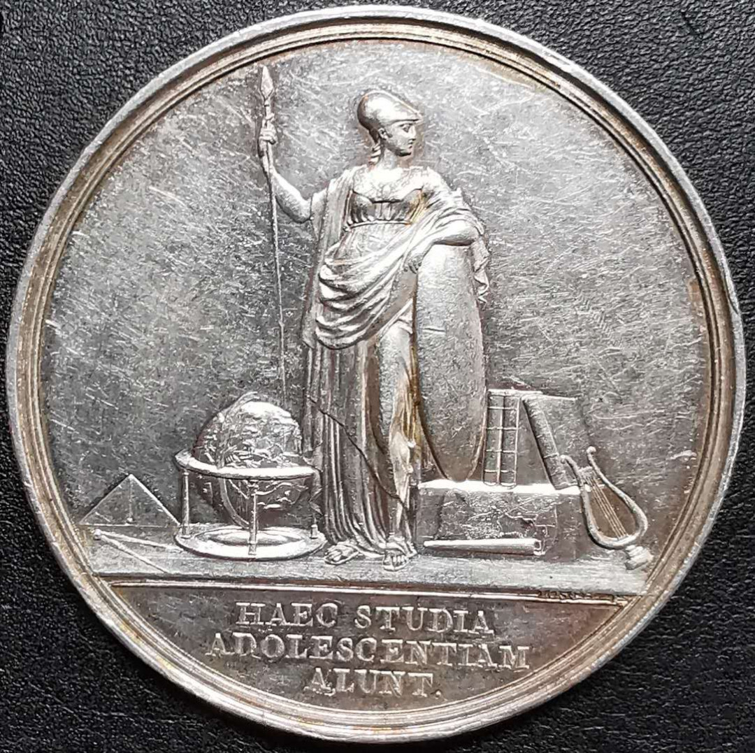 凡希社世界钱币微拍第一百二十八期 1825巴伐利亚马克西米利安大型纪念银章AU