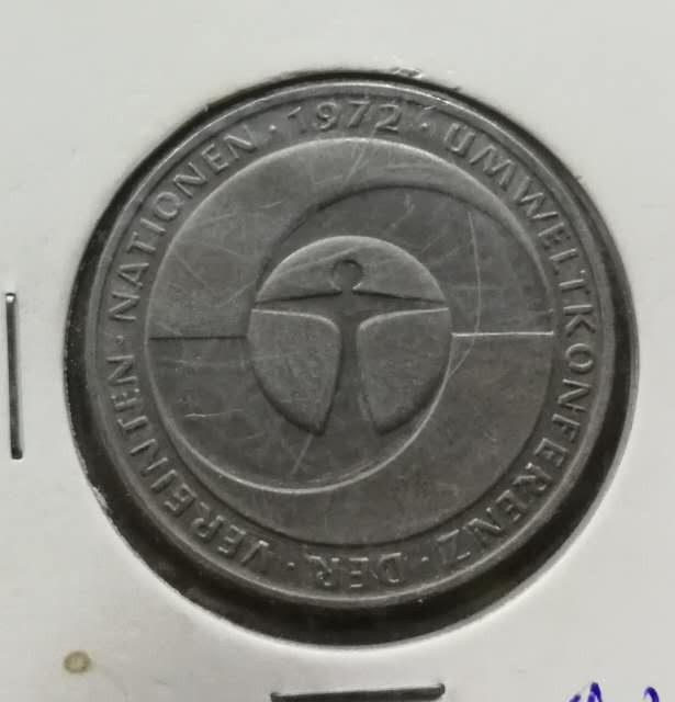 北京马甸外币专卖拍卖第十七期，非贵金属专场，陆续上新欢迎关注 1982年德国5马克纪念币，品相如图