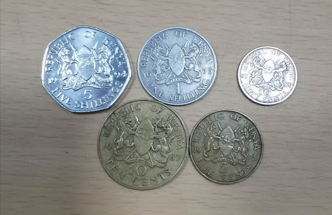 北京马甸外币专卖拍卖第十七期，非贵金属专场，陆续上新欢迎关注 肯尼亚流通币5枚，品相如图
