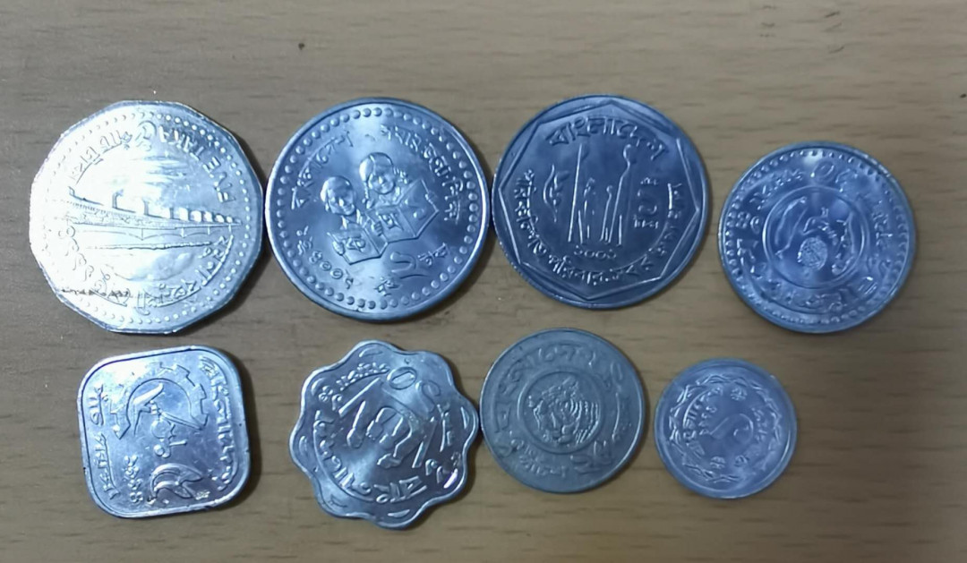北京马甸外币专卖拍卖第十七期，非贵金属专场，陆续上新欢迎关注 孟加拉流通币8枚/套，品相如图