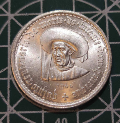 燕姐换藏第三十二拍 1960年葡萄牙航海家亨利王子诞辰500周年银币三枚