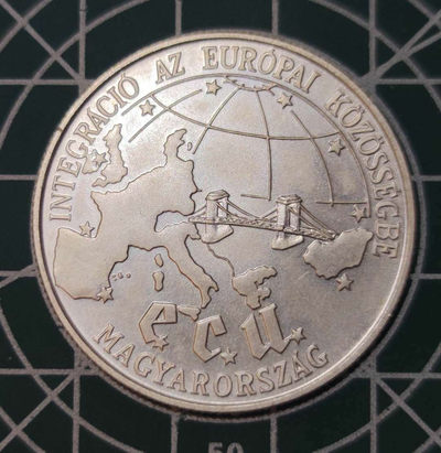 燕姐换藏第三十三拍 1993年匈牙利欧洲货币联盟500福林银币