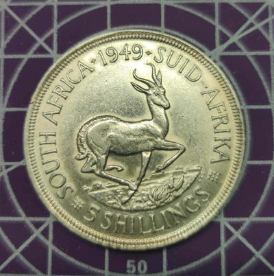 燕姐换藏第三十二拍 1949年南非乔六5先令银币