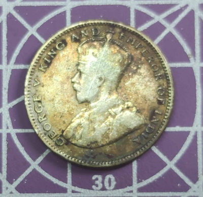 燕姐换藏第三十二拍 1926年乔五海峡殖民地20分银币