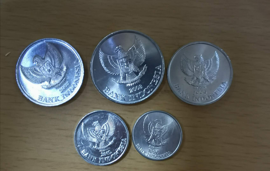 北京马甸外币专卖拍卖第十七期，非贵金属专场，陆续上新欢迎关注 印尼流通币5枚/套，品相如图