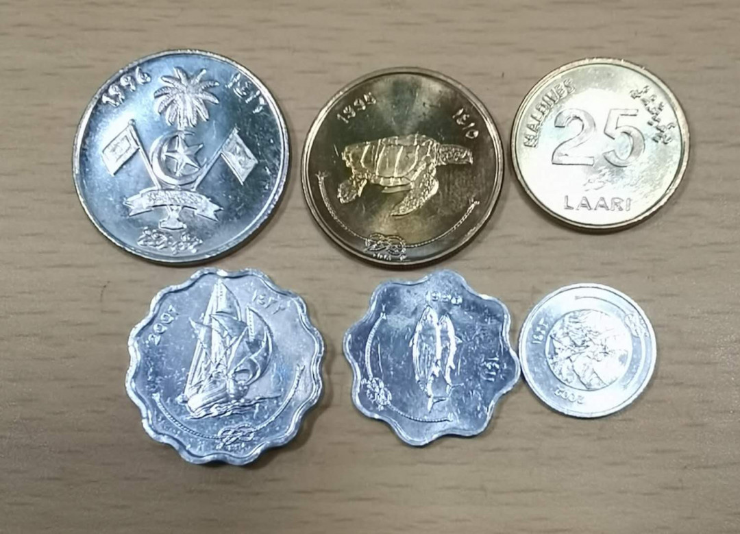 北京马甸外币专卖拍卖第十七期，非贵金属专场，陆续上新欢迎关注 马尔代夫流通币6枚/套。品相如图