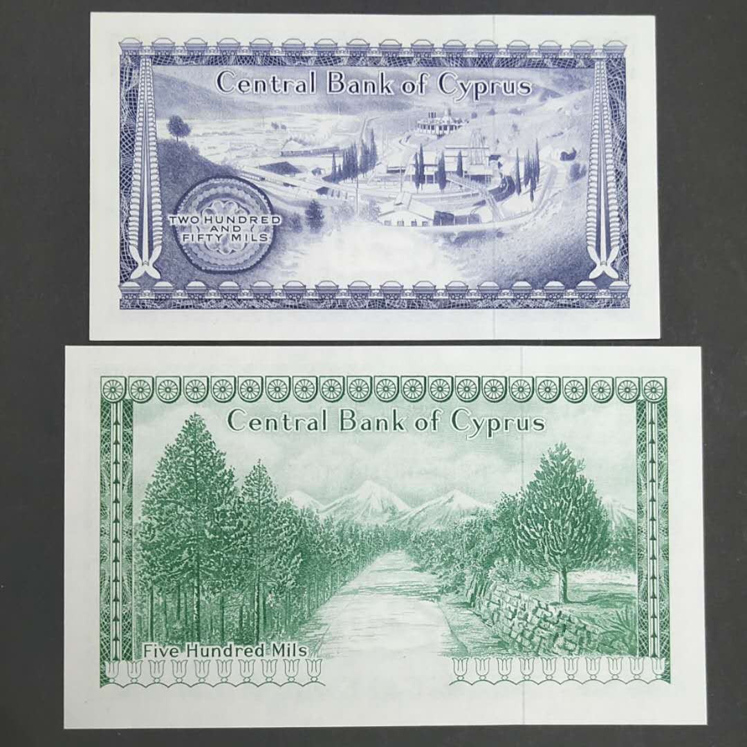 ★币不可少★第127期微拍★快递包邮 塞普路斯 1979年2张全新